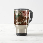 Gepersonaliseerd 15 ounce koffie mok Geometrisch R (Voorkant rechts)