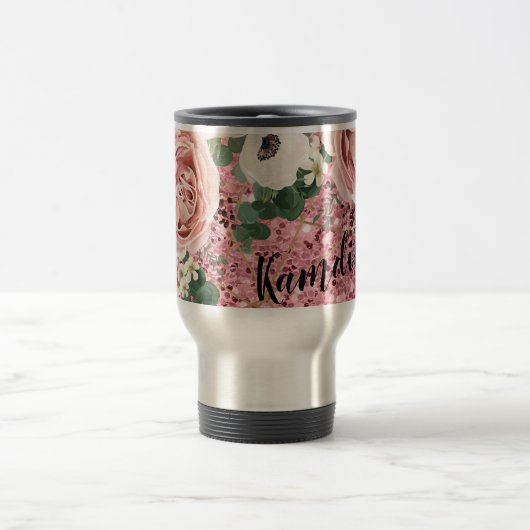 Gepersonaliseerd 15 ounce koffie mok Geometrisch R (Center)