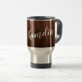 Gepersonaliseerd 15 ounce koffie mok Schuur Hout L (Voorkant rechts)