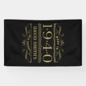 Gepersonaliseerd 1940 80e verjaardag spandoek (Horizontaal)