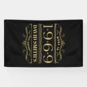 Gepersonaliseerd 1969 50e verjaardag spandoek (Horizontaal)