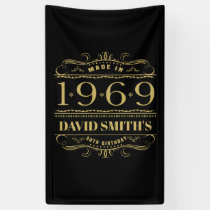 Gepersonaliseerd 1969 50e verjaardag spandoek