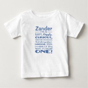 Gepersonaliseerd 1e Verjaardag Een jaar oud Shirt