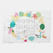 Gepersonaliseerd 2014 Kalender Keuken Towe Theedoek (Horizontaal)