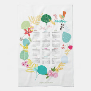 Gepersonaliseerd 2014 Kalender Keuken Towe Theedoek