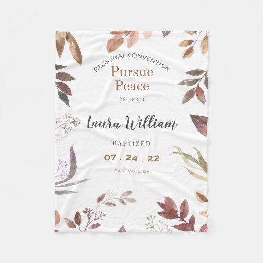 Gepersonaliseerd 2022 JW Conventie Baptism Fleece (Voorkant)