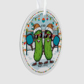Gepersonaliseerd 2025 Pickleball kerstornament Ornament (voorkant)