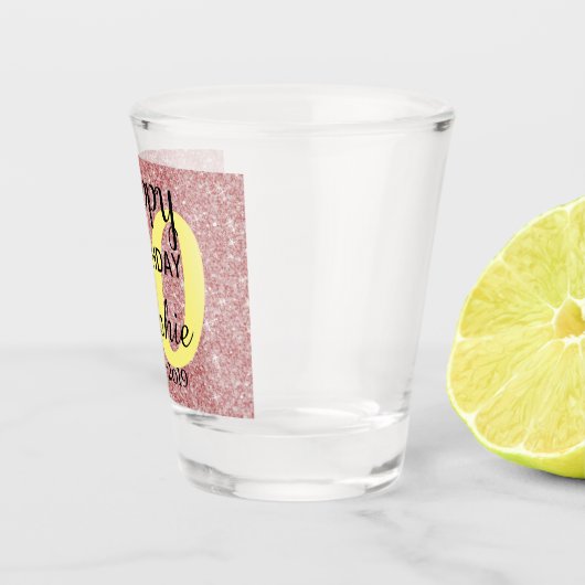 Gepersonaliseerd 20th Birthday Shot Glass Shot Glas (Rechts)