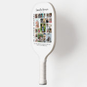 Gepersonaliseerd 24 Photo Collage Memorial Pickleball Paddle (Links)