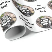 Gepersonaliseerd 2-foto inpakpapier (Rol Hoek)