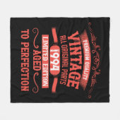 Gepersonaliseerd 30-jarig verjaardagsfeest fleece deken (Voorkant (Horizontaal))