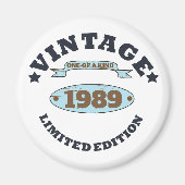 Gepersonaliseerd 30-jarig verjaardagsfeest magneet (Voorkant)