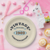 Gepersonaliseerd 30-jarig verjaardagsfeest papieren bordje