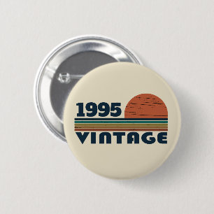 Gepersonaliseerd 30-jarig verjaardagsfeest ronde button 5,7 cm