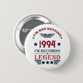 Gepersonaliseerd 30-jarig  verjaardagsfeest ronde button 5,7 cm (Voorkant /achterkant)