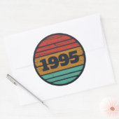 Gepersonaliseerd 30-jarig verjaardagsfeest ronde sticker (Envelop)