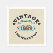 Gepersonaliseerd 30-jarig  verjaardagsfeest servet (Voorkant)