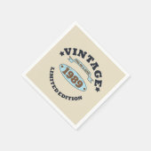 Gepersonaliseerd 30-jarig  verjaardagsfeest servet (Hoek)