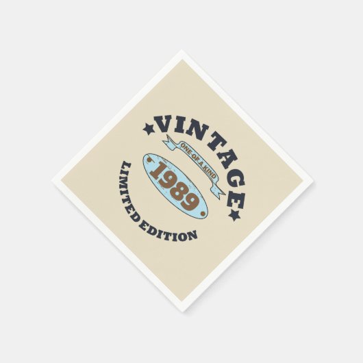 Gepersonaliseerd 30-jarig  verjaardagsfeest servet (Hoek)