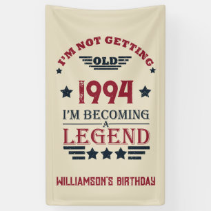 Gepersonaliseerd 30-jarig verjaardagsfeest spandoek