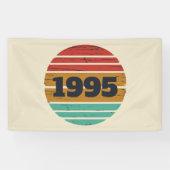 Gepersonaliseerd 30-jarig verjaardagsfeest spandoek (Horizontaal)