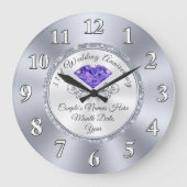 Gepersonaliseerd 33e weddenschap Jubileum Gift Grote Klok (Voorkant)