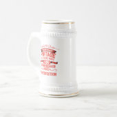 Gepersonaliseerd  35e verjaardagsfeest bierpul (Voorkant links)