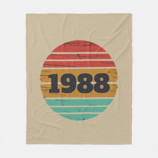 Gepersonaliseerd 35e verjaardagsfeest fleece deken (Voorkant)