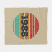 Gepersonaliseerd 35e verjaardagsfeest fleece deken (Voorkant (Horizontaal))