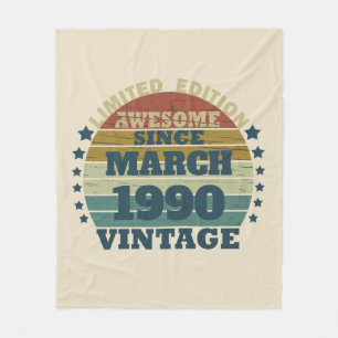 Gepersonaliseerd 35e verjaardagsfeest fleece deken