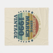 Gepersonaliseerd  35e verjaardagsfeest fleece deken (Voorkant (Horizontaal))