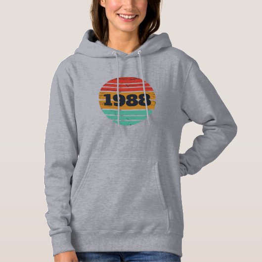 Gepersonaliseerd 35e verjaardagsfeest hoodie (Voorkant)