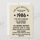 Gepersonaliseerd  35e verjaardagsfeest kaart (Voorkant)