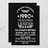 Gepersonaliseerd 35e verjaardagsfeest kaart (Voorkant / Achterkant)