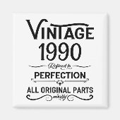 Gepersonaliseerd 35e verjaardagsfeest magneet (Voorkant)