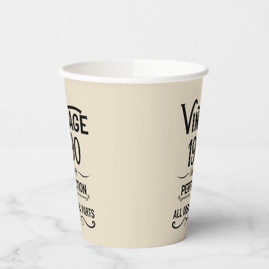 Gepersonaliseerd  35e verjaardagsfeest papieren bekers (Links)