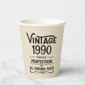 Gepersonaliseerd  35e verjaardagsfeest papieren bekers (Voorkant)