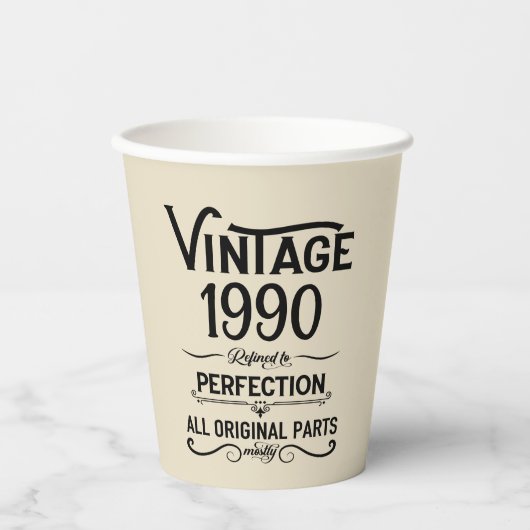 Gepersonaliseerd  35e verjaardagsfeest papieren bekers (Voorkant)