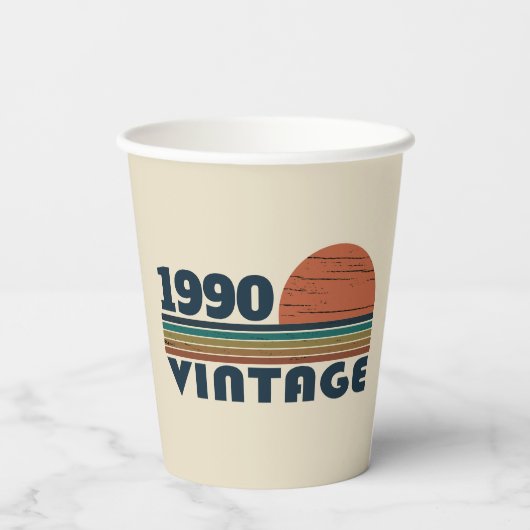 Gepersonaliseerd  35e verjaardagsfeest papieren bekers (Achterkant)