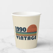 Gepersonaliseerd  35e verjaardagsfeest papieren bekers (Voorkant)