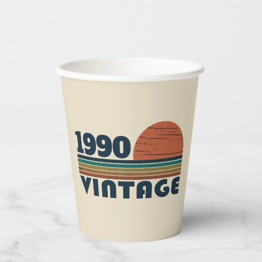 Gepersonaliseerd  35e verjaardagsfeest papieren bekers (Voorkant)