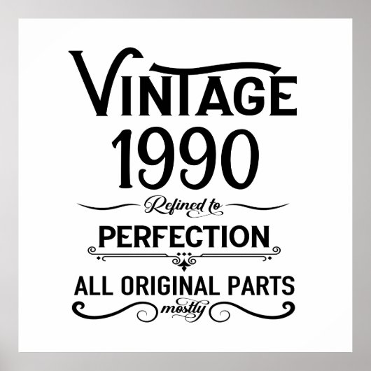 Gepersonaliseerd 35e verjaardagsfeest poster (Voorkant)