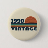 Gepersonaliseerd  35e verjaardagsfeest ronde button 5,7 cm (Voorkant)