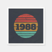 Gepersonaliseerd 35e verjaardagsfeest servet (Voorkant)