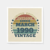 Gepersonaliseerd  35e verjaardagsfeest servet (Voorkant)