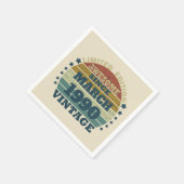 Gepersonaliseerd  35e verjaardagsfeest servet (Hoek)