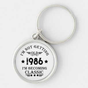 Gepersonaliseerd  35e verjaardagsfeest sleutelhanger