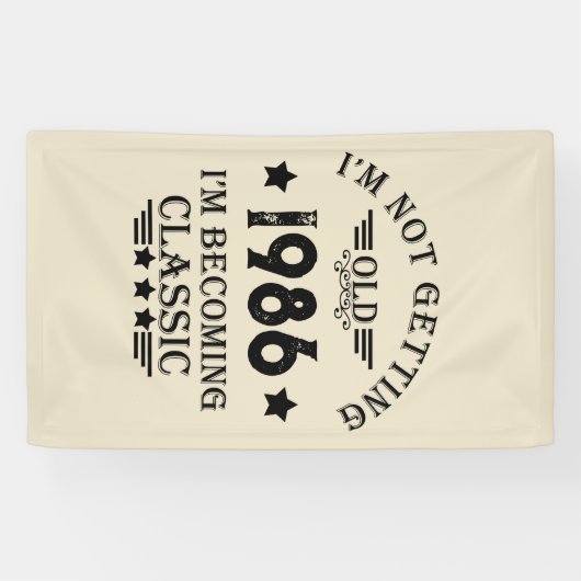 Gepersonaliseerd  35e verjaardagsfeest spandoek (Horizontaal)