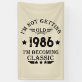 Gepersonaliseerd  35e verjaardagsfeest spandoek (Verticaal)