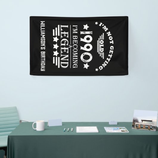 Gepersonaliseerd 35e verjaardagsfeest spandoek (Beurs)